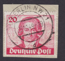 Berlin 62 Auf Briefstück 200. Ter Geburtstag Goethes Gestempelt #E641 - Used Stamps