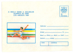 IP 84 - 115 Los Angeles Olympics Games, Long Jump - Stationery - Unused - 1984 - Entiers Postaux