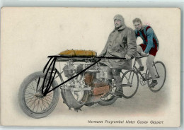 13420804 - Hermann Przyrembel Hinter Gustav Geppert AK - Radsport