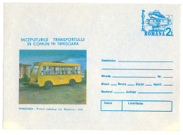 IP 84 - 98 Timisoara, BUS Transport, Romania - Stationery - Unused - 1984 - Entiers Postaux