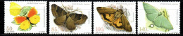 Portugal Madeira 1998 - Mi.Nr. 193 - 196 A - Postfrisch MNH - Tiere Animals Schmetterlinge Butterflies - Schmetterlinge