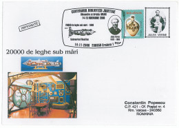 COV 03 - 356 Jules VERNE, 20000 Legs Under Sea, Romania - Cover - Used - 2008 - Escritores