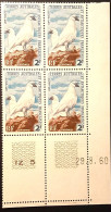 Timbre TAAF BLOC DE 4 Coin Daté, N°13A, Sans Charnière, Faune, Chionis. - Unused Stamps