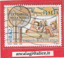 USATI ITALIA 2002 - Ref.0890A "GIORNATA DELLA FILATELIA" 1 Val. - - 2001-10: Gebraucht