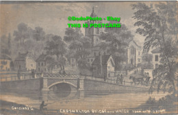 R425070 Carshalton Bridge And Water From Old Print - Monde