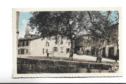 CPA DPT 82 MONTCLAR DE QUERCY, PLACE DE LA MAIRIE ET CLOCHER - Montclar De Quercy