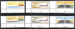 MALTA 1978 AIR MAIL POSTA AEREA AIRMAIL AIRMALTA LINES JET AND JUMBO COMPAGNIA AEREA COMPLETE SET SERIE MNH - Malte