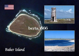 United States Baker Island Satellite View Pacific Ocean New Postcard - Altri & Non Classificati