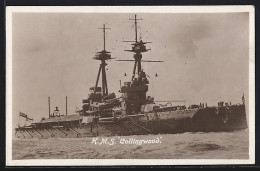 Pc Britisches Kriegsschiff HMS Collingwood Mit Dem Prinzen An Bord  - Guerre