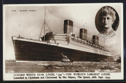 AK Cunard White Star Liner Queen Mary  - Piroscafi