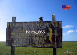 United States Jarvis Island Wildlife Refuge Sign Pacific Ocean New Postcard - Altri & Non Classificati