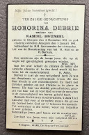 Honorina Debrie, Geboren Te Elsegem - 1861 / 1941 - Images Religieuses