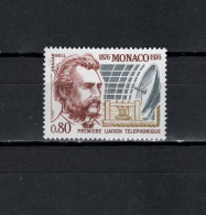Monaco 1976 Space, Telephone Centenary Stamp MNH - Europa