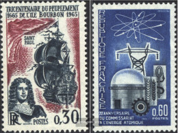 France 1525,1526 (complete Issue) Unmounted Mint / Never Hinged 1965 Bourbon, Atomic Energy - Unused Stamps