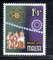 MALTA 1978 CHRISTMAS NATALE NOEL WEIHNACHTEN NAVIDAD NATAL 1c + 5m MNH - Malta