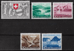 SUISSE - N° 521 A 525 - NEUF** MNH - Ongebruikt