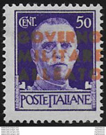 1943 Napoli Occ. 50c. Anglo-americana MNH Sass. N. 12Agb - Autres & Non Classés