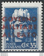 1943 Napoli Occ. Anglo-americana 35c. MNH Sass. N. 11ga - Sonstige & Ohne Zuordnung