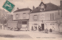 18 QUINCY   MEHUN-sur-YEVRE      Le Restaurant H. Fouquet  " AU CADRAN "   SUP  PLAN 1906     RARE - Mehun-sur-Yèvre