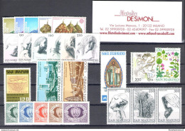 1977 San Marino, Annata Completa, Francobolli Nuovi 26 Valori + 1 Foglietto - MNH** - Volledig Jaar