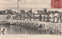 56 LARMOR-PLAGE  LORIENT    La Cale Vers Toulhar SUP  PLAN      Expedié En 1932 ... Vue Sur La Cale Et Les Villas.  RARE - Larmor-Plage