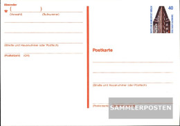 Berlin (West) P129 Official Postcard Gefälligkeitsgestempelt Used 1989 Attractions - Autres & Non Classés