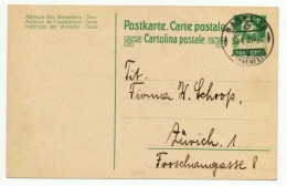 SCHWEIZ POSTKARTE BRIEF X6DF7E2 - Postwaardestukken