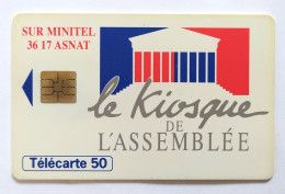 Télécarte France - Kiosque De L'Assemblée - Sin Clasificación