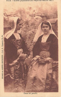 FOLKLORE - Costumes - Coiffe Paysanne Du Pays De Baud - Face Et Profil - Carte Postale Ancienne - Trachten