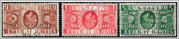 KGV 1935 SG453Wi-455Wi ½d-1½d Silver Jubilee Wmk Inv Used Hrd2d - Ungebraucht