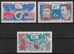 CONGO - ESPACE - PA 185 A 187 - NEUF** MNH - Afrique