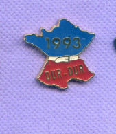 Rare Pins Politique Carte De France Bbr 1993 Dur Dur I451 - Administration