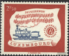 Luxembourg 611 (complete Issue) Unmounted Mint / Never Hinged 1959 Railway - The Feuerwagen - Nuovi