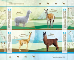 Argentina 2015 Camelids, Dromedaries, Animals  Souvenir Sheet MNH - Neufs