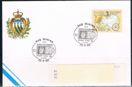 SAN MARINO 1992 - World Columbian Stamp Expo 92 Chicago, Annullo Speciale. - Cristoforo Colombo