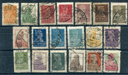 SOVIET UNION 1925-27 Definitive Set Perforated 12 Watermarked, Except 6 K. But With Both 10 K. Used.  Michel 271-89 - Gebraucht