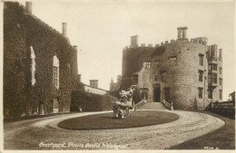 British Castles Architecture Powis Castle Welshpool Courtyard - Castles