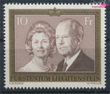 Liechtenstein 614II (kompl.Ausg.) Papier Weiß Floureszierend Postfrisch 1992 Fuerstenpaar (10377413 - Unused Stamps