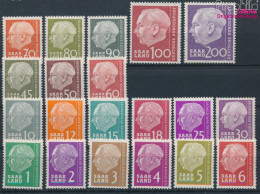 Saarland 380-399 (kompl.Ausg.) Postfrisch 1957 Heuss I (10377623 - Neufs