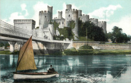 British Castles Architecture Conway Castle North Wales Sailing Vessel - Castles