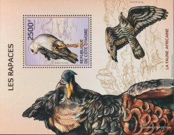 The Ivory Coast Block199a (complete Issue) Unmounted Mint / Never Hinged 2014 Birds Of Prey - Côte D'Ivoire (1960-...)