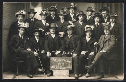 AK Vöcklamarkt, Gruppenbild Musterung 1914  - Autres & Non Classés