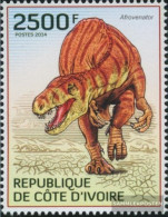 The Ivory Coast 1523 (complete Issue) Unmounted Mint / Never Hinged 2014 Prehistoric Reptillien - Côte D'Ivoire (1960-...)