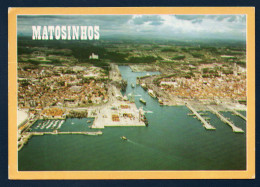 Porto. Matosinhos. Vue Aérienne Du Port De Leixoes à L'embouchure Du Fleuve Leça. 1988 - Porto