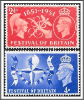 1951 KGVI Festival Of Britain (MNH) SG513-514 Hrd2d - Unused Stamps