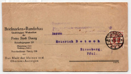 Danzig 126 X Auf Streifenband Briefmarken Rundschau, Geprüft Infla Berlin #IP476 - Covers & Documents