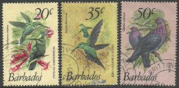 Barbados. 1979 Birds. 20c, 35c, 50c Used. SG 628, 631, 633. M4103 - Barbades (1966-...)