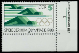 DDR 1988 Nr 3183 Postfrisch ECKE-URE X0DDF92 - Unused Stamps