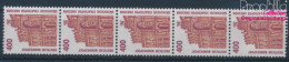 BRD 1562v R I Fünferstreifen Mit Zählnummer (kompl.Ausg.), Weiße Gummier Postfrisch 1991 Sehenswürdigkeite (10343277 - Unused Stamps