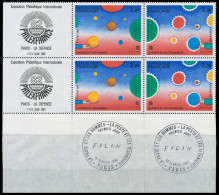 FRANKREICH 1982 Nr 2321 Und 2322 ZF Postfrisch VIERERBLOCK X61EDDE - Unused Stamps